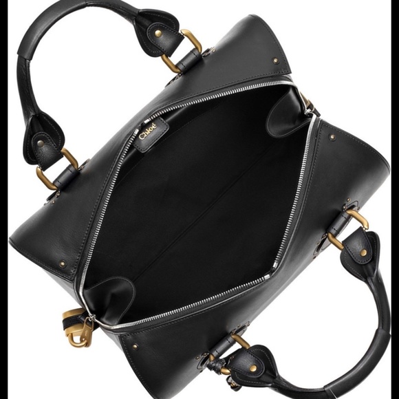 Chloe Aurore Duffle Bag Black Authentic - Picture 11 of 14